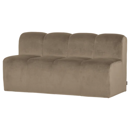 Bank velours taupe 164 cm 164 cm