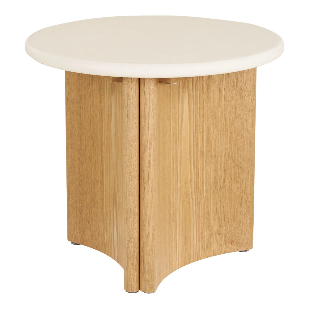 Bijzettafel Cale MDF wit