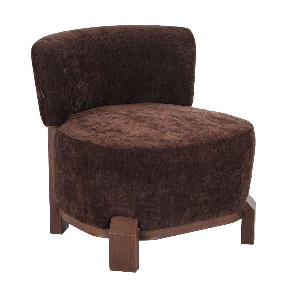 Fauteuil schuim bruin 79 cm hoog