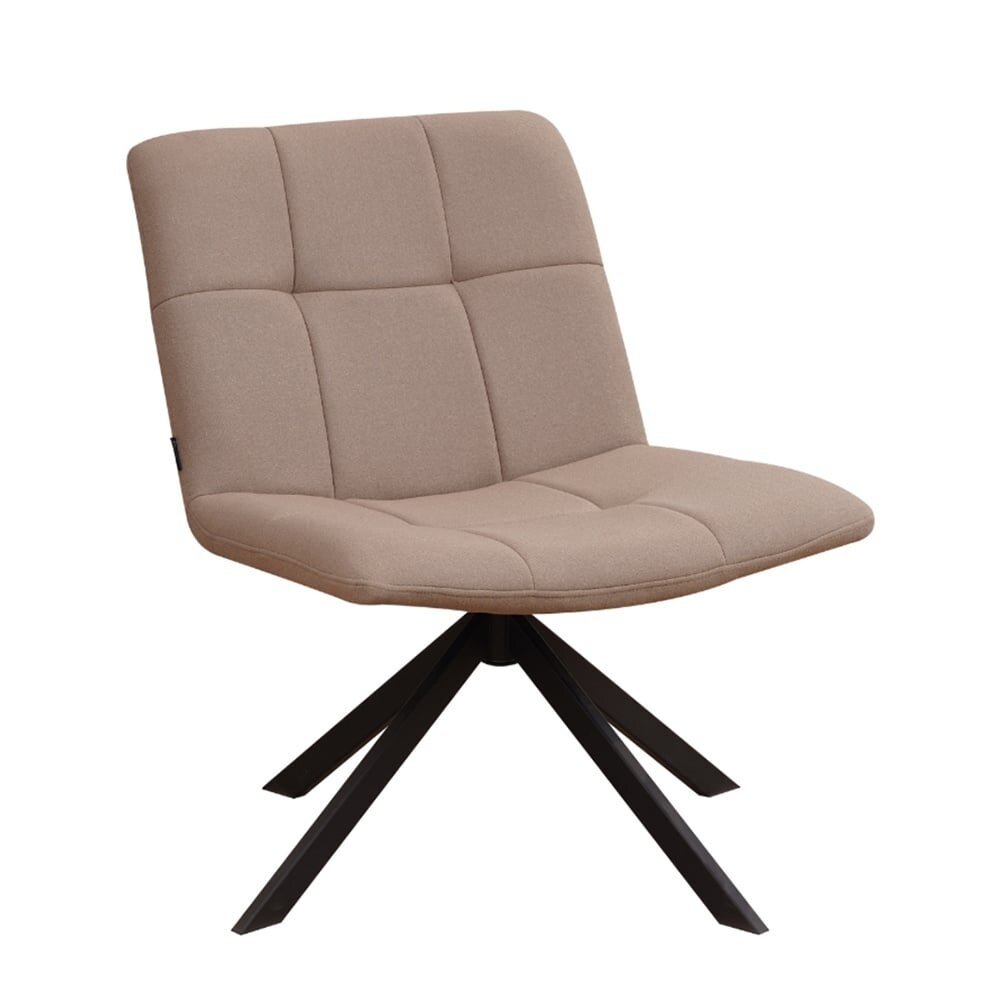 Fauteuil gerecycled polyester taupe 70 cm