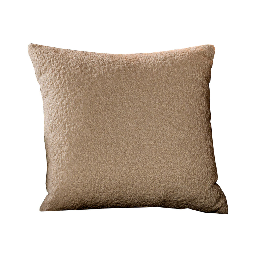 Kussen bouclé taupe 45 × 45 cm