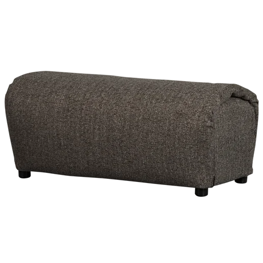Poef polyester grijs 91 cm