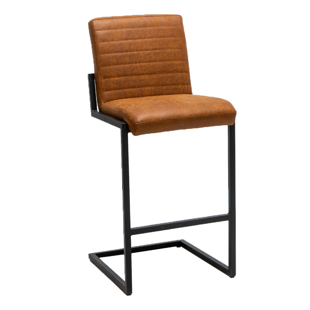 Barkruk eco-leer cognac 79 cm