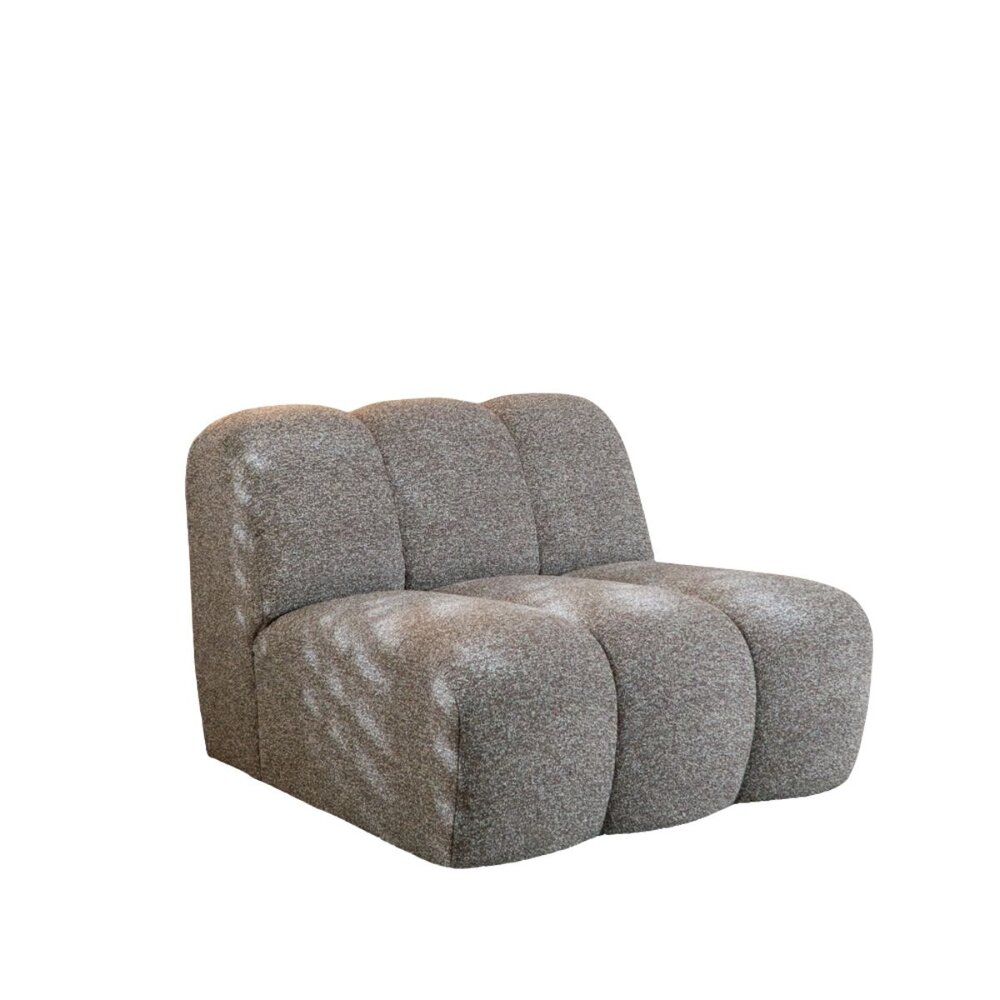 Fauteuil bouclé bruin 92 cm