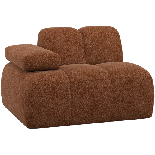 Bank Orriro chenille 1-zits links