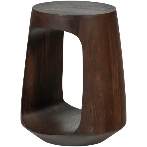 Bijzettafel bruin 33 cm