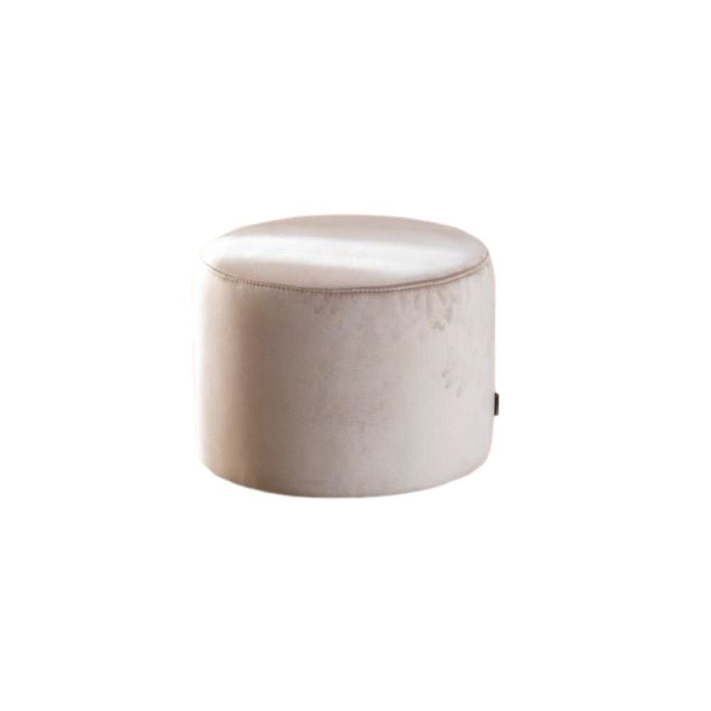 Poef velours champagne