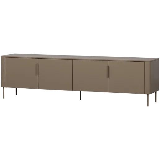 Tv-meubel bruin 200 cm 200 × 56 cm hoog