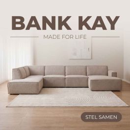 Bank kunststof zwart 3 cm