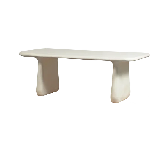 Tuintafel kunststof naturel