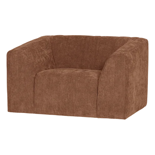 Fauteuil bruin 120 × 77 cm hoog