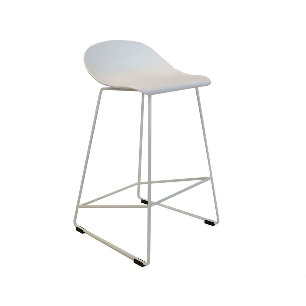 Barkruk kunststof wit 66 cm