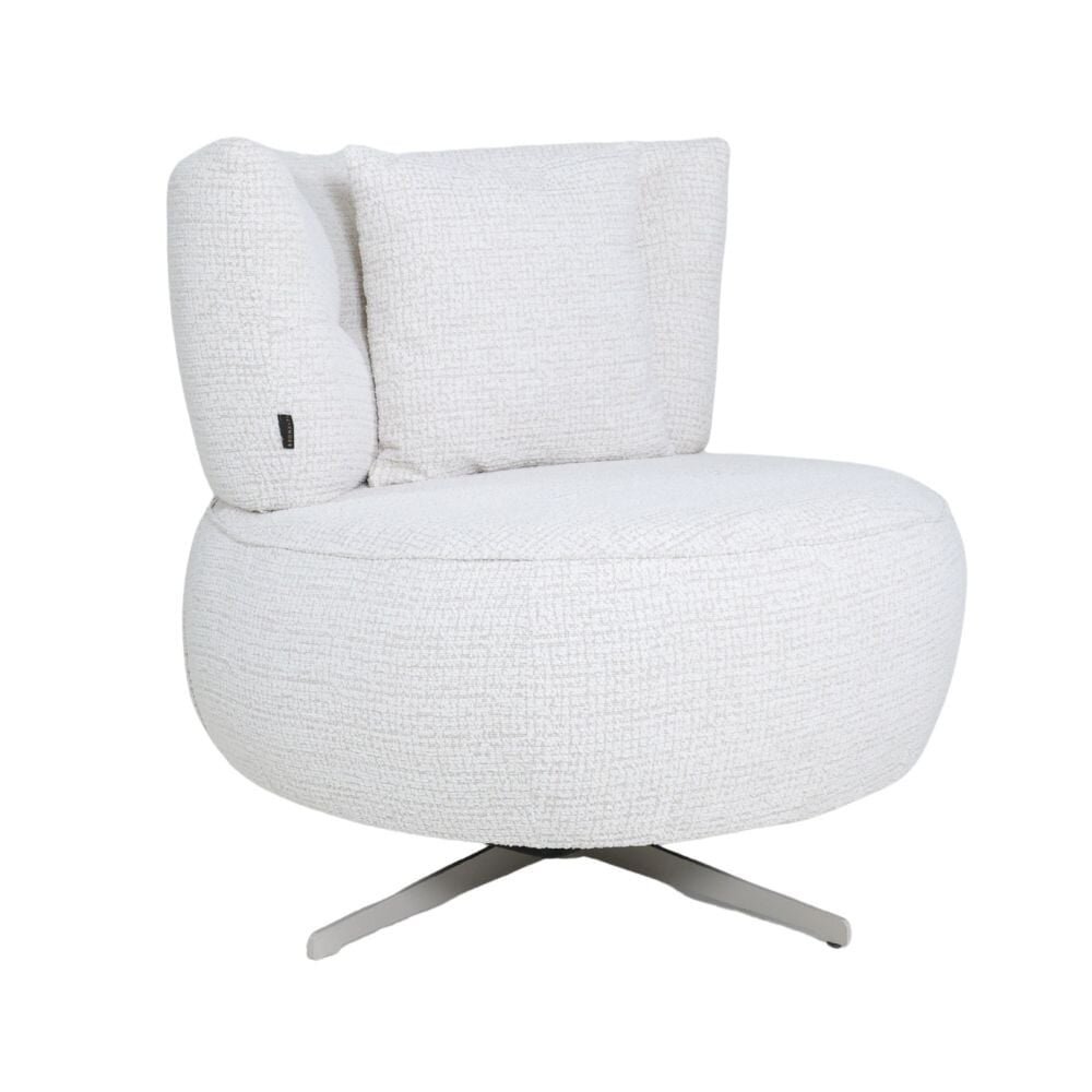 Fauteuil gemêleerd beige draaibaar