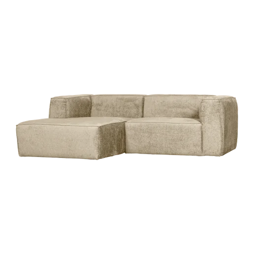 Chaise longue velours wit links 254 cm