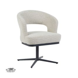 Eetkamerstoel royal bouclé naturel 110 65 cm