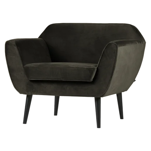 Fauteuil Alel polyester groen 92 cm