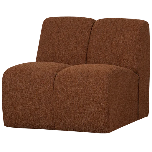 Bank Valmoa bruin 1-zits 84 × 74 cm hoog