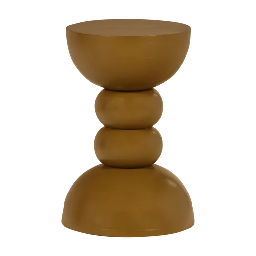 Bijzettafel geel 35 cm