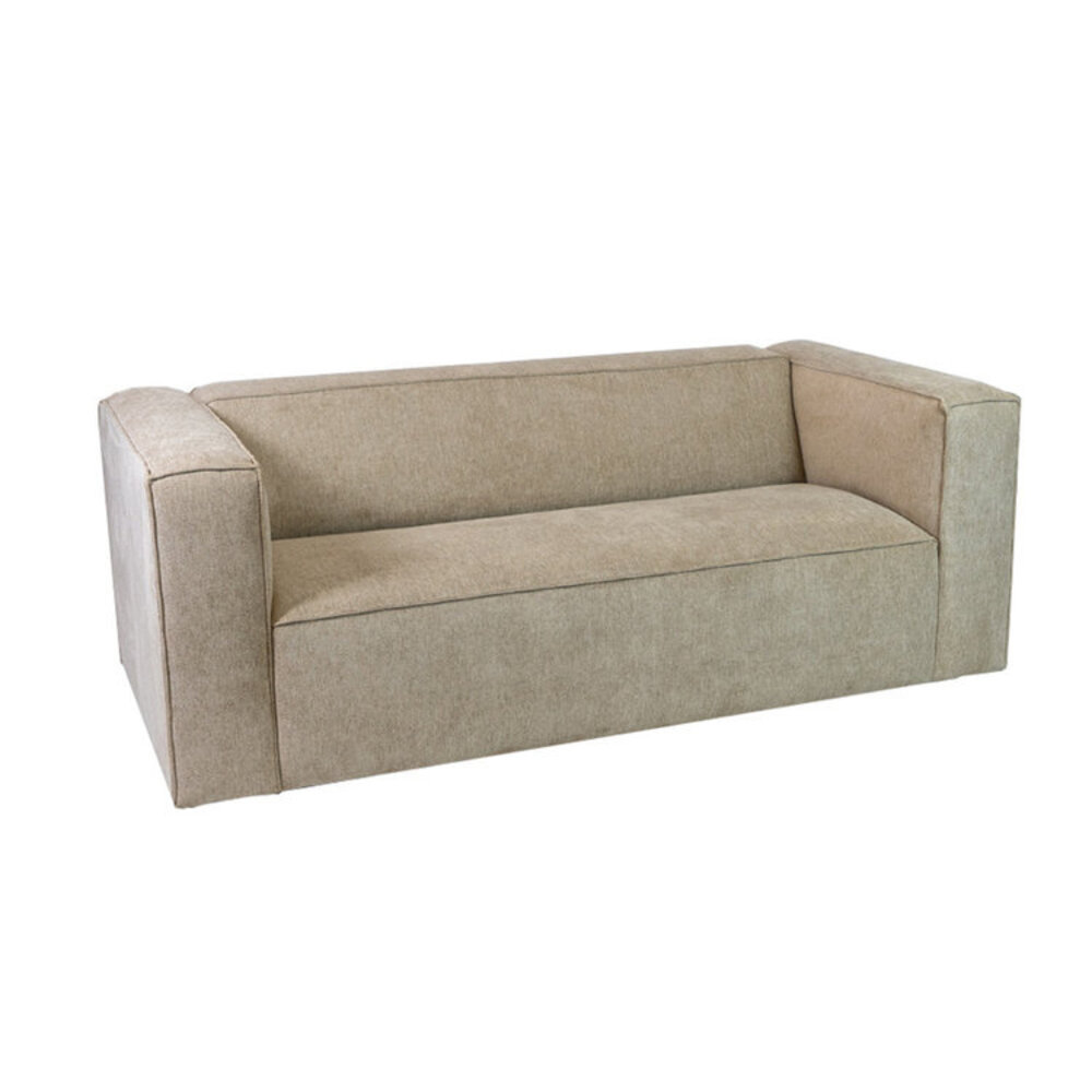 Bank polyester taupe 5-zits 194 cm