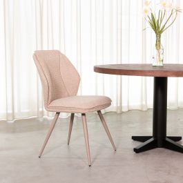 Eetkamerstoel royal bouclé naturel 110 51 cm