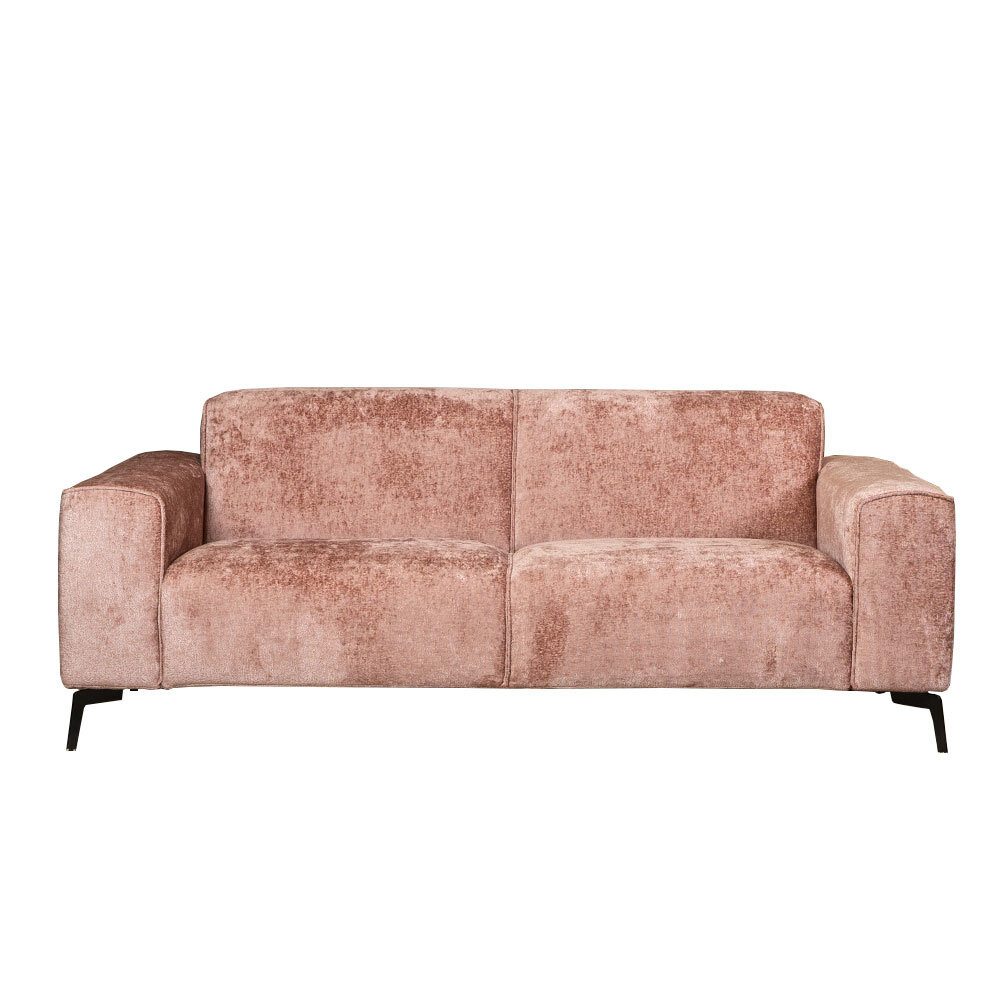 Bank Braon chenille roze 5-zits 198 cm