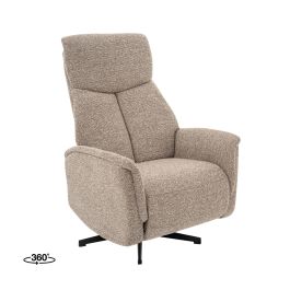 Fauteuil Mela royal bouclé mushroom 170 73 cm