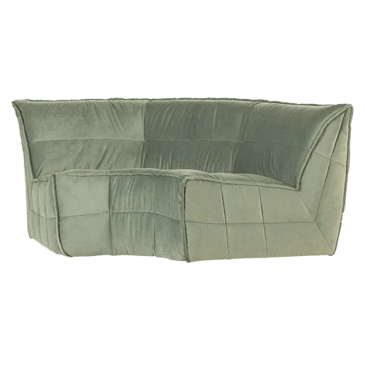 Bank velours 205 × 81 cm hoog