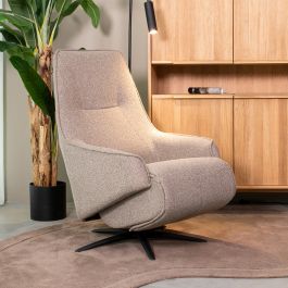 Fauteuil royal bouclé mushroom 170 68 cm