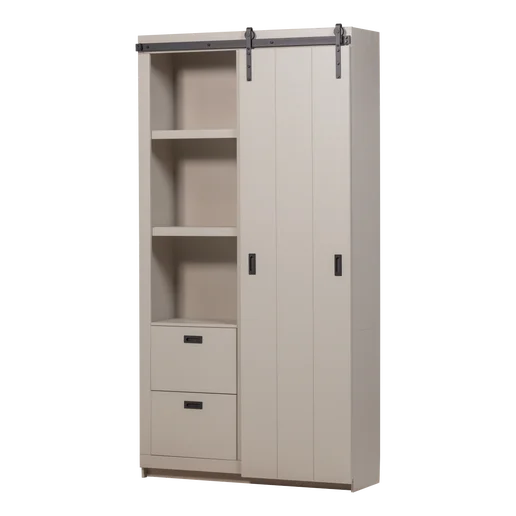 Kast grenen grijs