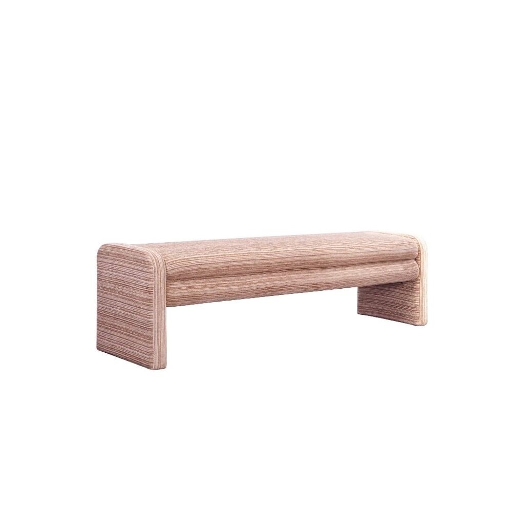 Bankje metaal beige 160 cm