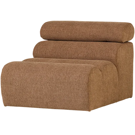 Bank bruin 1-zits 82 × 86 cm hoog