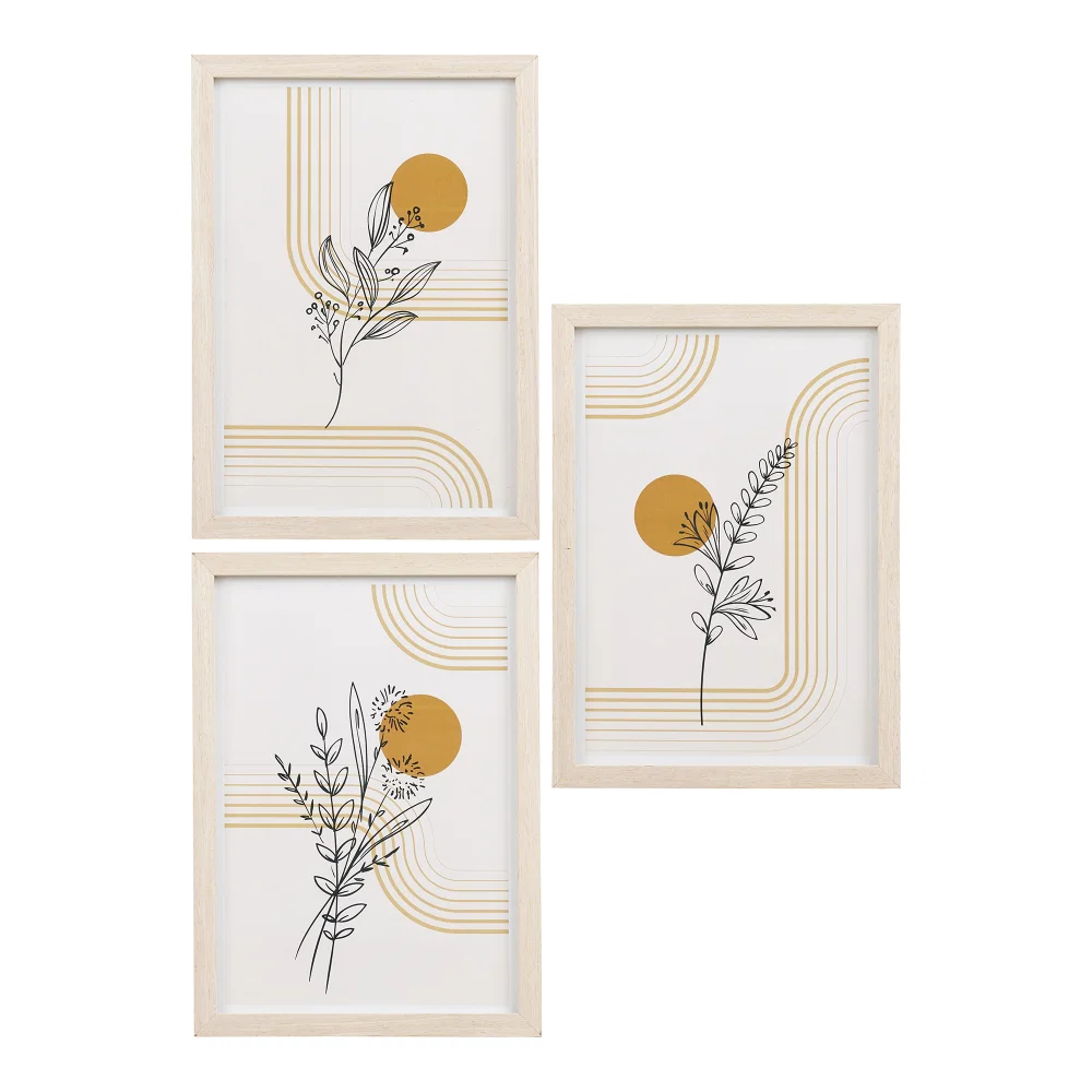 Decoratie MDF naturel 21 cm