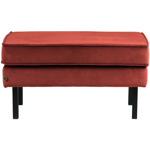 Poef Lormi velours rood 84 cm