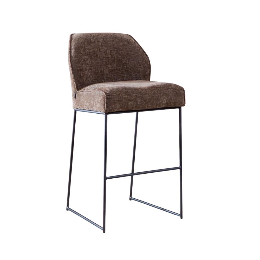 Barkruk chenille mocha 85 cm