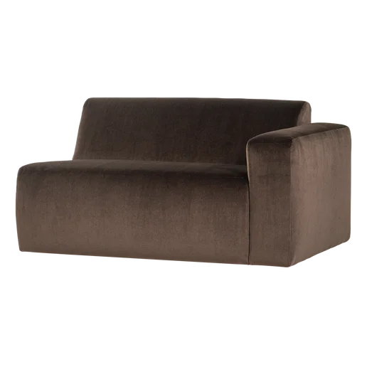 Bank velours 5-zits rechts 145 cm