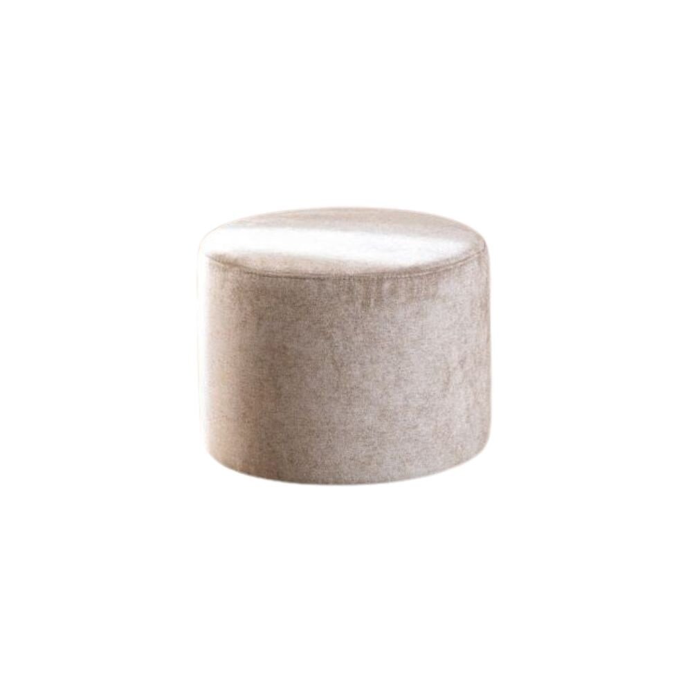 Poef polyester taupe 50 × 37 cm hoog