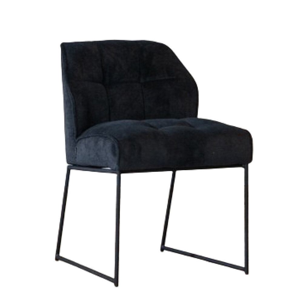 Stoel polyester zwart 54 cm