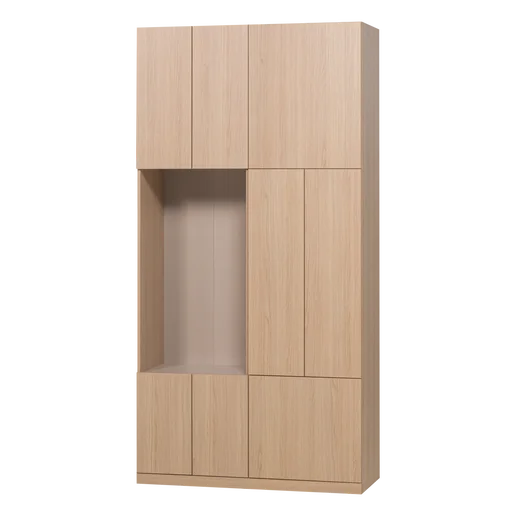 Kast spaanplaat naturel 108 cm