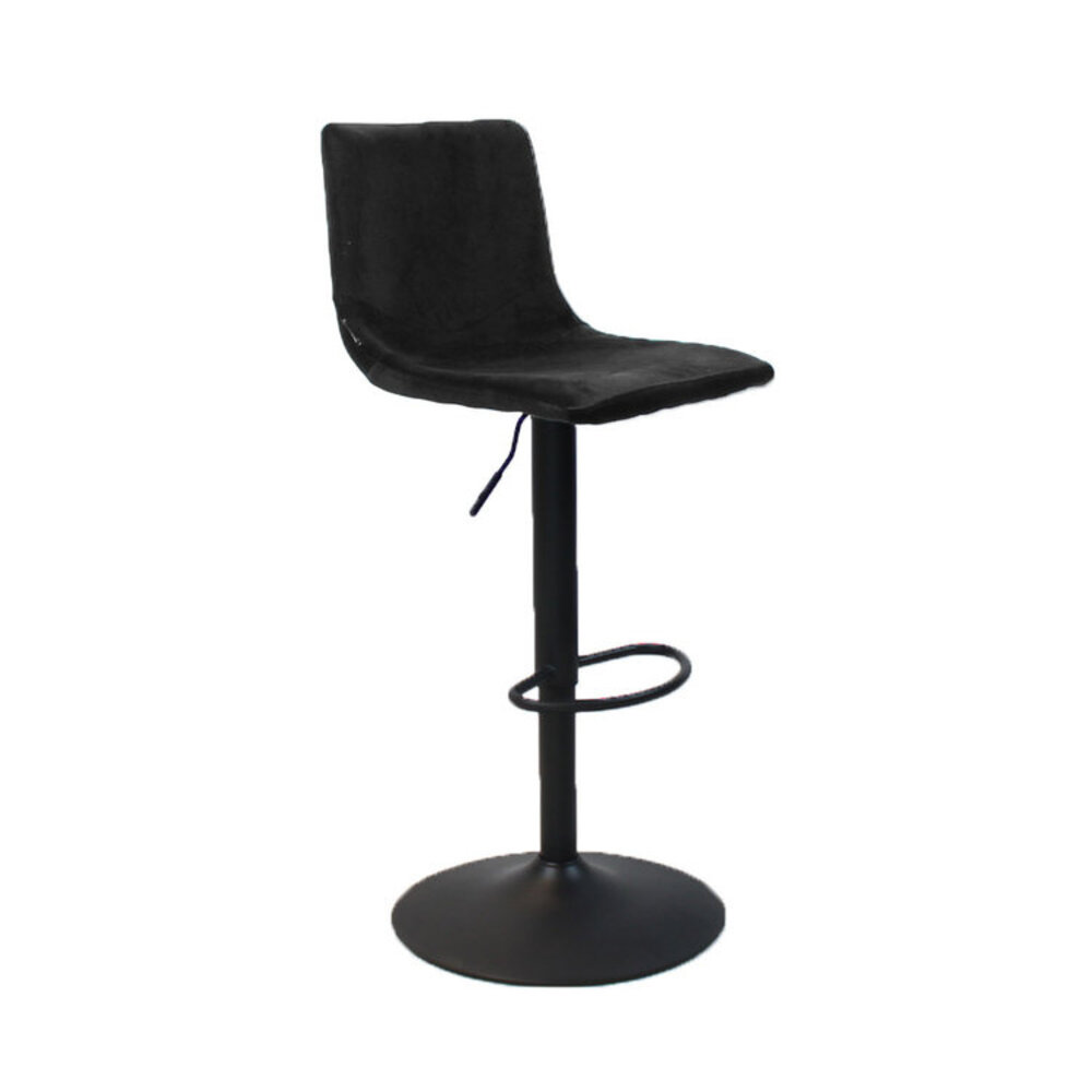 Barkruk velours zwart 60 cm
