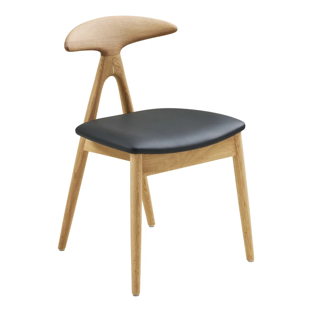 Eetkamerstoel Zanis eiken naturel 48 cm