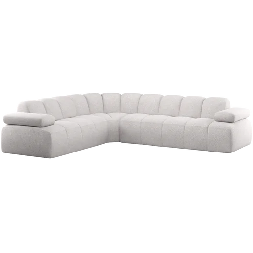 Hoekbank beige links 310 cm