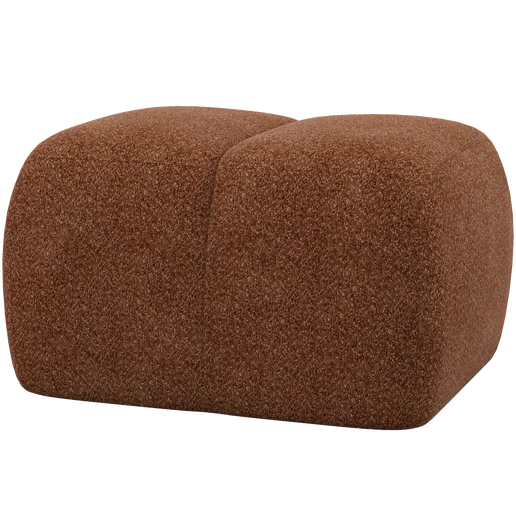 Poef chenille bruin 84 cm
