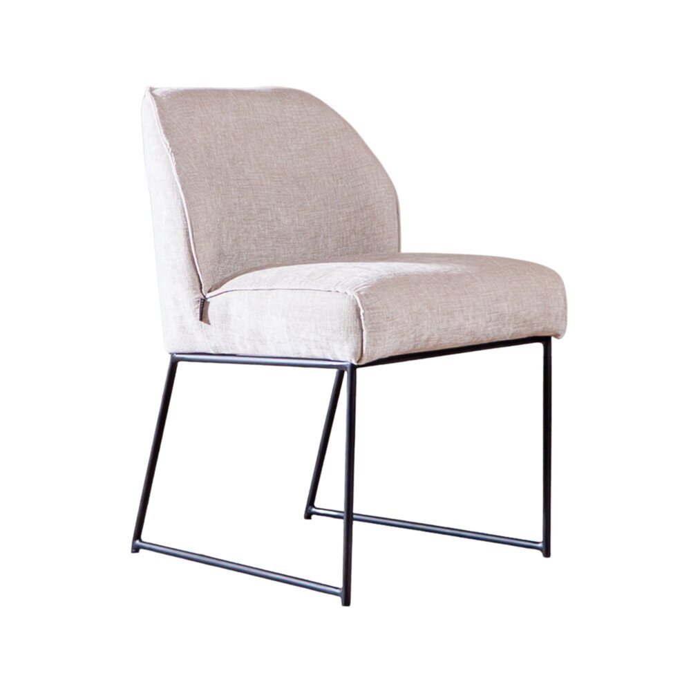 Stoel chenille beige