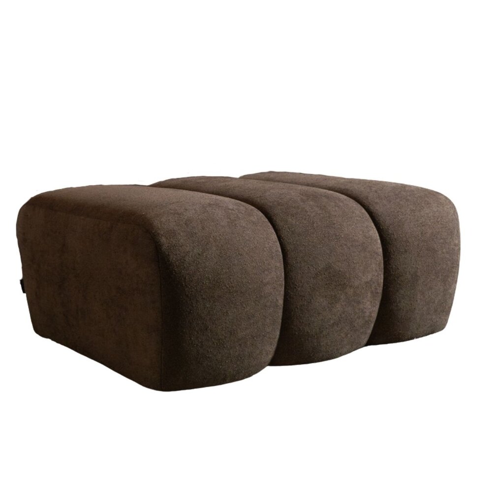 Poef chenille bruin 93 cm