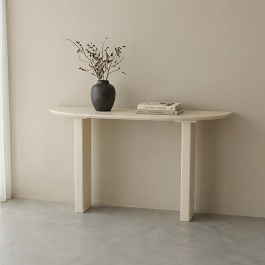Bijzettafel mangohout soft zand 135 cm