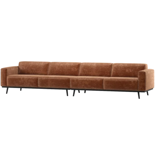Bank oranje 4-zits 372 cm 372 cm