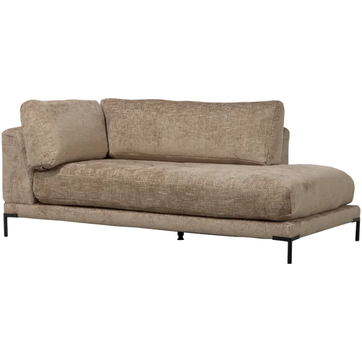 Bank Orvena stof beige links