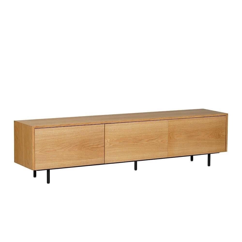 Tv-meubel rubberwood blank eiken 180 cm 180 cm