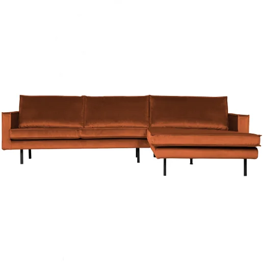 Chaise longue Brar polyester oranje rechts 300 cm