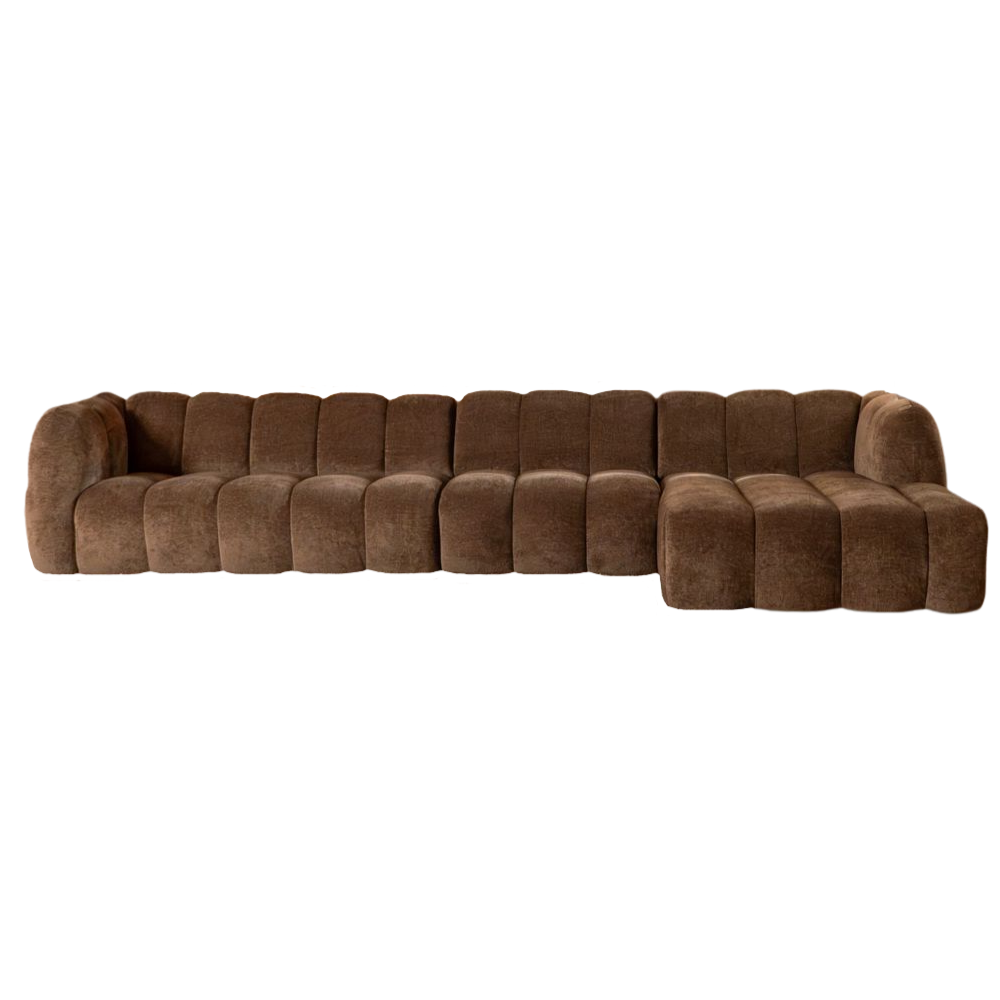 Hoekbank Ore chenille mocha rechts